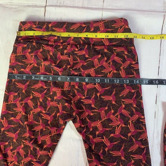 Lularoe leggings sport birds Hummingbirds abstract comfort rn142161 retro - Picture 13 of 16